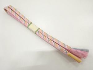 未使用品　正絹　手組帯締め